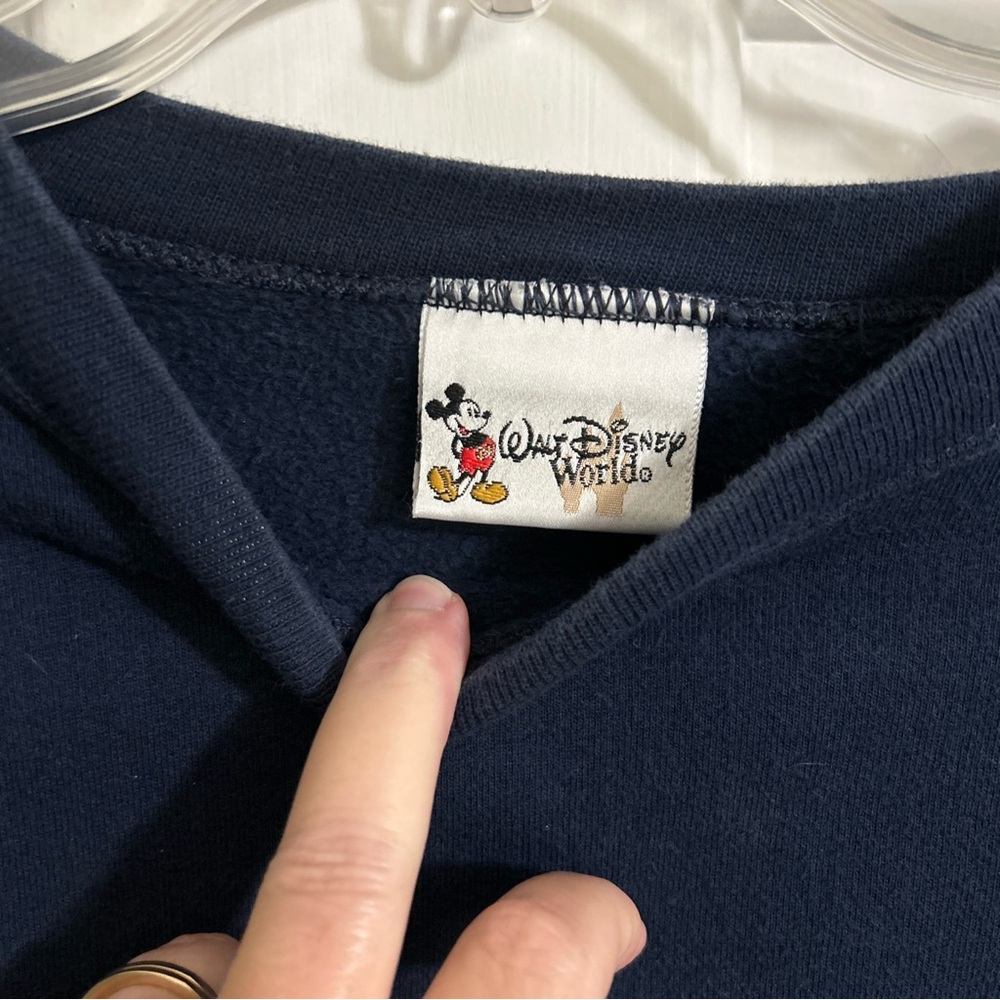Vintage Walt Disney World Unisex Sweatshirt- Navy 2x/3x - Picture 2 of 4